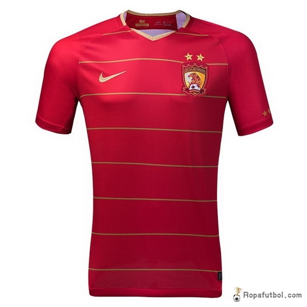 Camiseta Evergrande Replica Primera Ropa 2018/19 Rojo